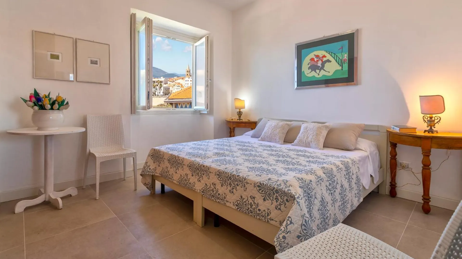 Villa Fignoni - Attico Panoramico Fronte Mare O Camera Matrimoniale Con Bagno Privato Alghero 0*,